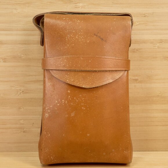 Vintage 70s Polaroid SX-70 Model 2 Land Camera, Black Body with Brown Leather - Picture 2 of 10